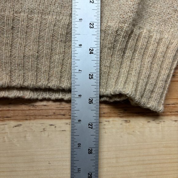 Vintage Loch Mist Wool Sweater Mens Large Brown Tan Crewneck Pullover USA Made - Picture 12 of 14